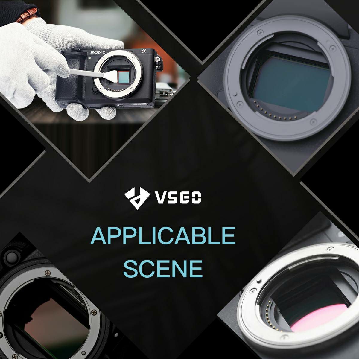 VSGO VS-S02E Sensor Cleaning Rod Kit 10x špahtlica i 1x10ml tekućina za čišćenje APS-C senzora