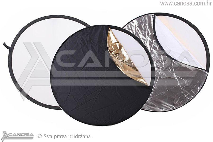 Weifeng dosvjetljivač 5u1 110cm zlatni srebreni crni bijeli transparentni disk reflektirajući 1100mm reflektor difuzor crna bijela zlatna srebrena 5-in-1 Collapsible Circular R