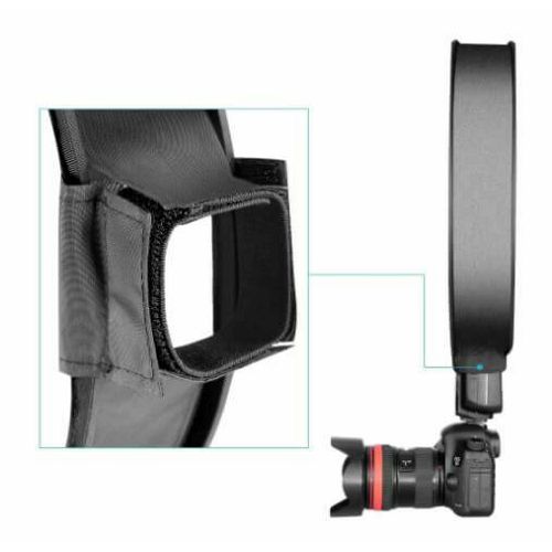 Weifeng Univerzalni kružni softbox difuzor za baterijske bljeskalice 30cm