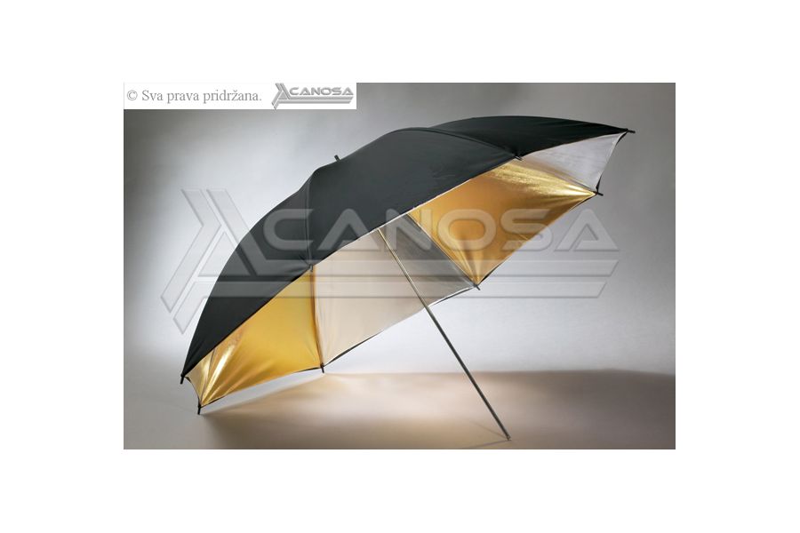 Weifeng zlatno-srebreni reflektirajući 100cm foto studijski kišobran kombinirani