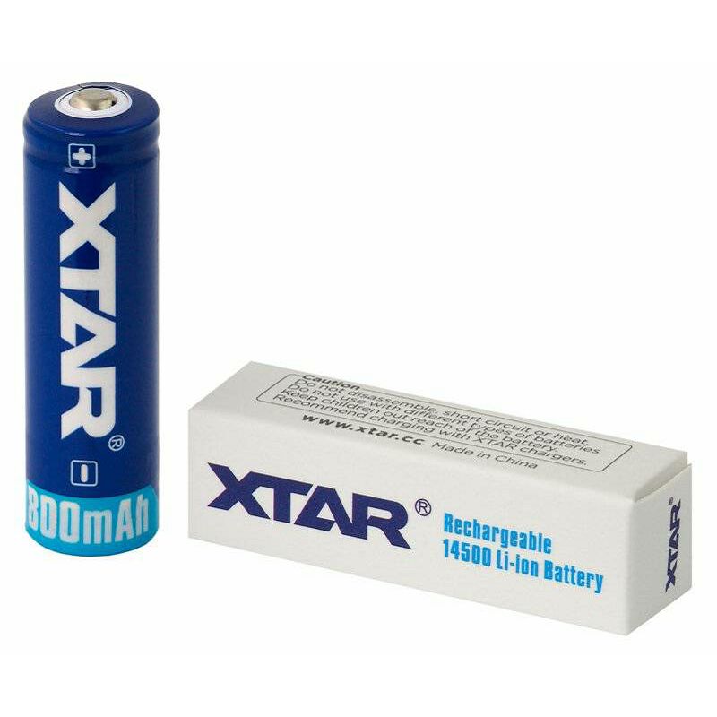 Xtar 14500 3.7V 800mAh Rechargeable Li-ion battery with protection punjiva baterija sa zaštitom 