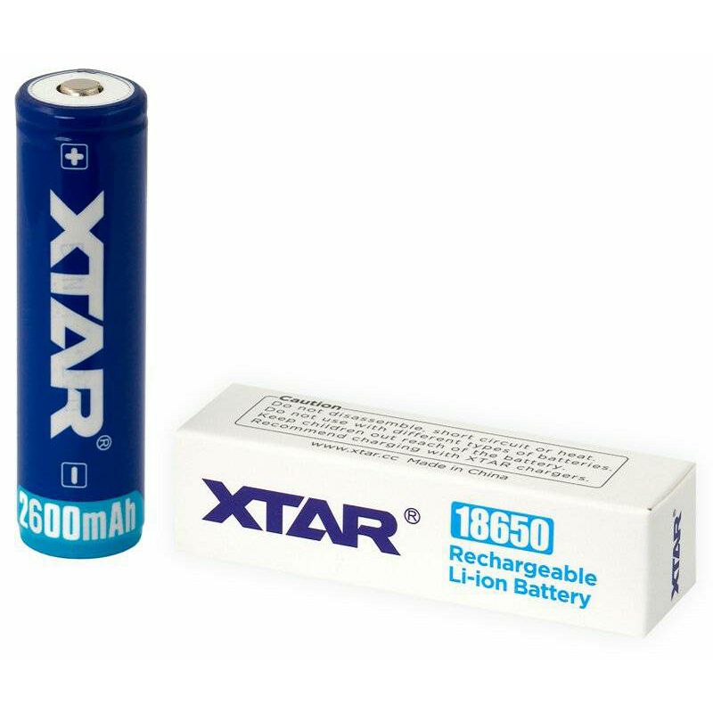 Xtar 18650 3.7V 2600mAh Rechargeable Li-ion battery with protection punjiva baterija sa zaštitom 