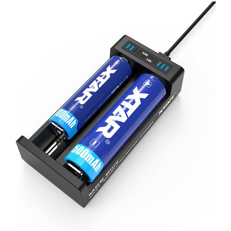 Xtar MC2 USB punjač za baterije 14500, 14650, 16340, 17500.17670, 18350, 18500, 18650, 18700, 20700, 21700, 22650, 25500, 26650