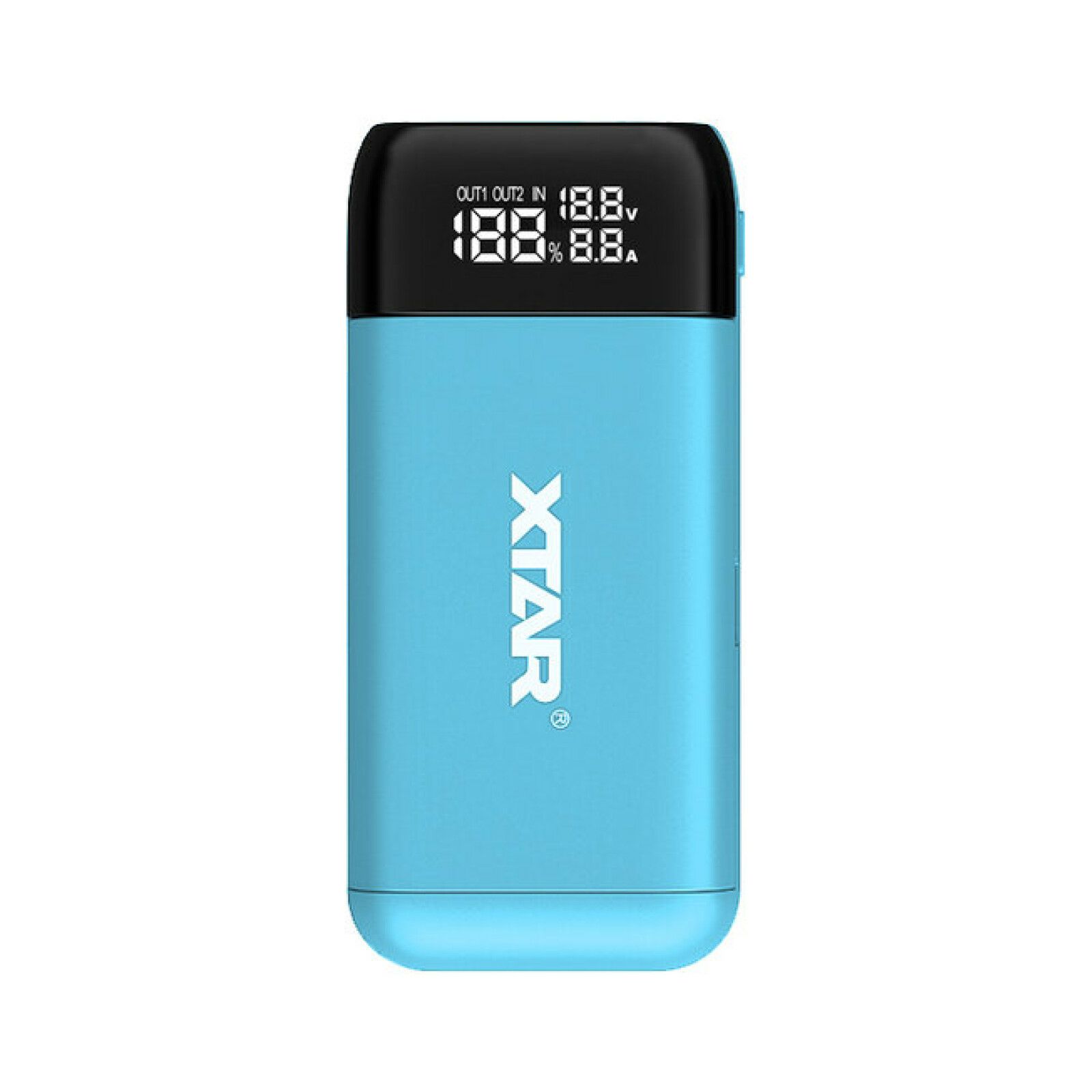 Xtar PB2S Blue Power Bank Charger punjač za baterije Li-ion 18650, 20700, 21700, 26650