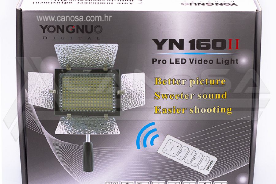 Yongnuo YN160 II YN-160 II YN-160-II Pro LED Video Light rasvjeta