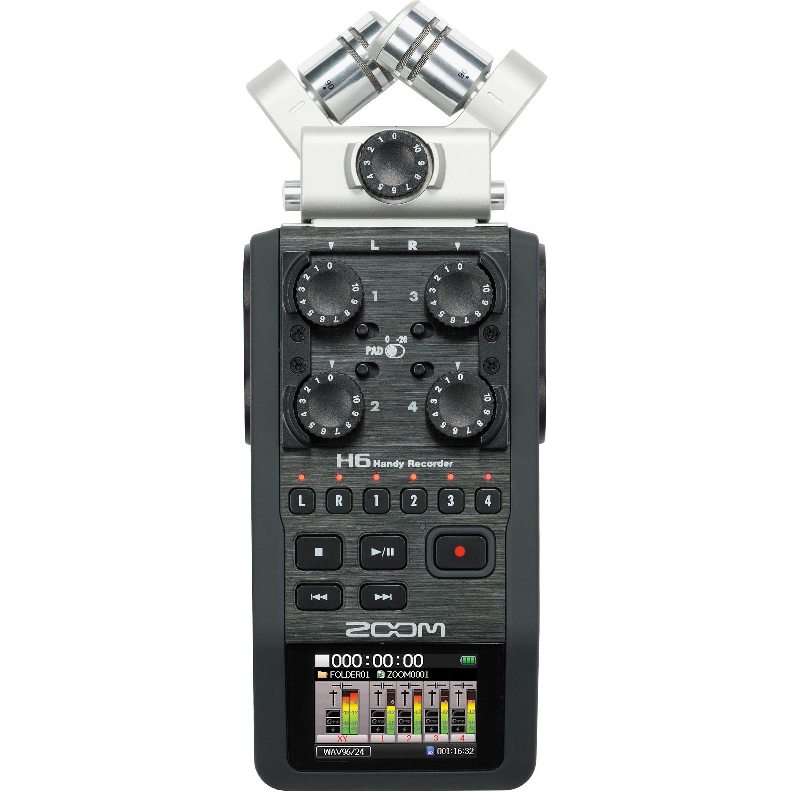 Zoom H6 Handy Recorder with Interchangeable Microphone System prijenosni snimač zvuka